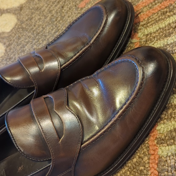 Spanish Brand Mossimo Dutti Men's Leather Loafers - Picture 2 of 10